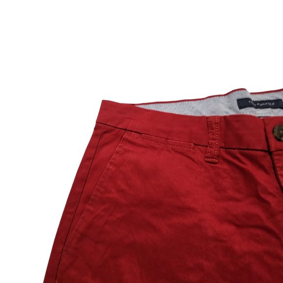 Tommy Hilfiger Men's Chino Pants Custom Fit‎ THFLEX Dark Red Size 32x30 - Picture 7 of 10